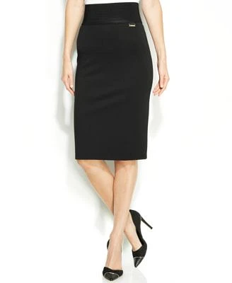 High Waist Power Stretch Pencil Skirt