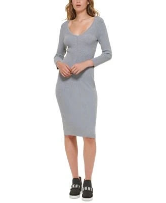 Women's Ribbed Bodycon Sweater Dress