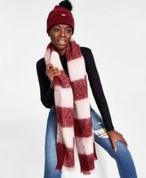 Women's Two-Tone Buffalo Check Scarf, Created for Macy's