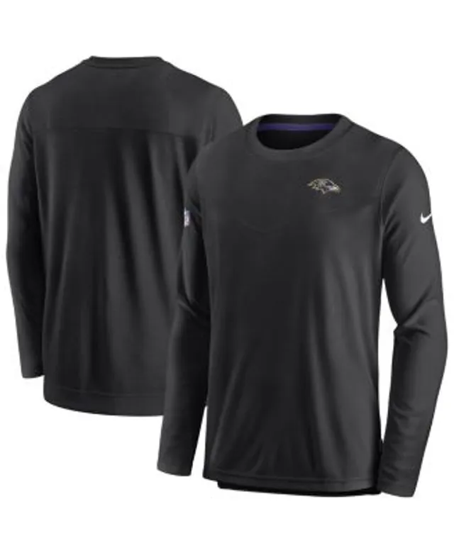 Men's Nike Black Baltimore Ravens Fan Gear Color Bar Long Sleeve T-Shirt