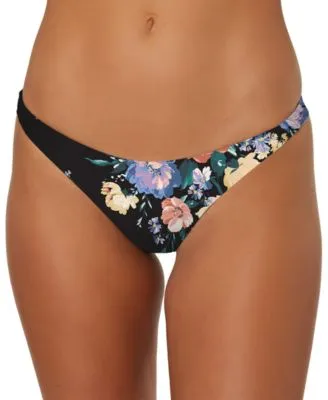 Juniors' Rosetta Hermosa Floral-Print Skimpy Bikini Bottoms