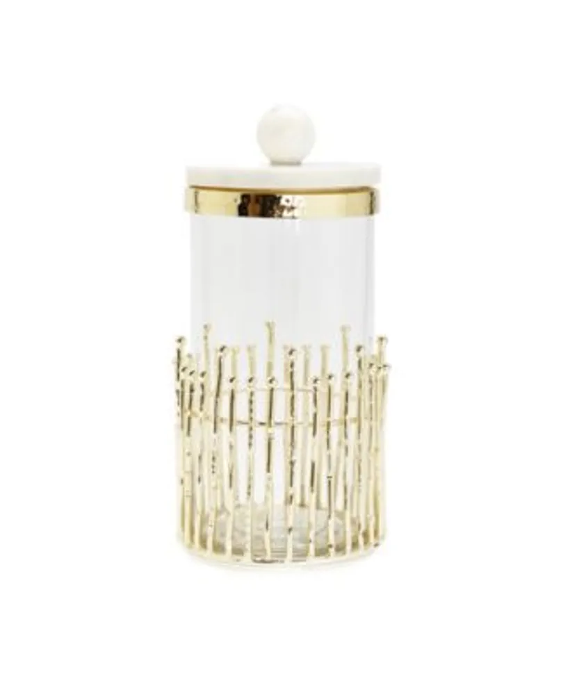 H&M Home - Tall Glass Jar with Lid - White