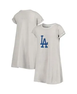 Los Angeles Dodgers Touch Women's Cascade T-Shirt Dress - Royal