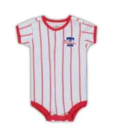 Chicago Cubs Newborn Power Hitter Short Sleeve Bodysuit - White