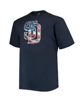 Profile Men's Navy San Diego Padres Banner Wave Big & Tall T-Shirt