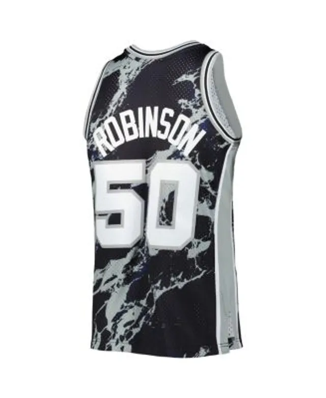 Men's Mitchell & Ness Tim Duncan Black/Teal San Antonio Spurs Hardwood Classics 1998-99 Split Swingman Jersey