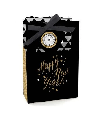 New Year's Eve - Gold - New Years Eve Party Favor Boxes - Set of 12