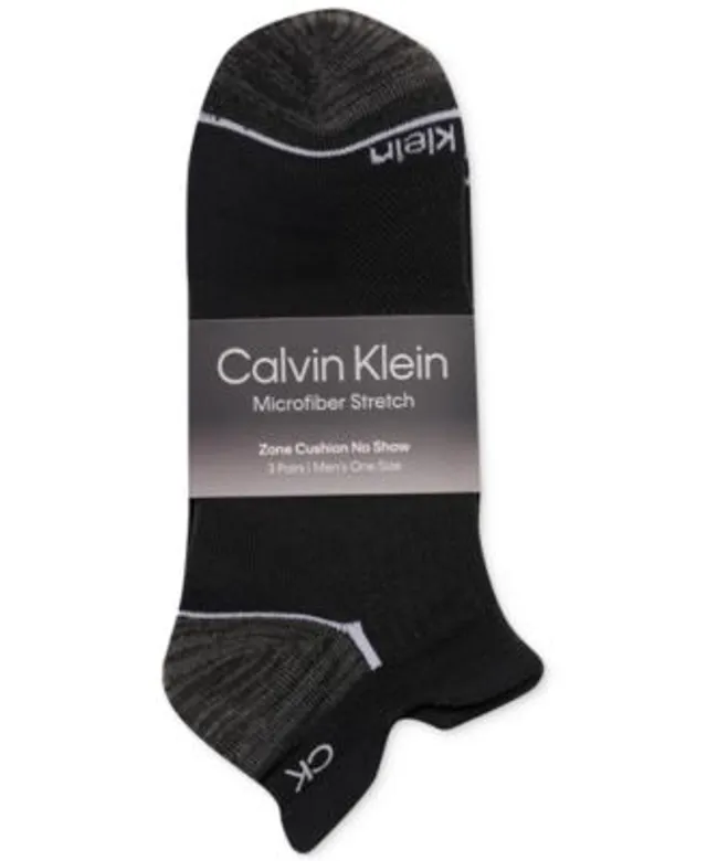 Perry Ellis Men's 3-Pk. Microfiber Patterned Socks - Black