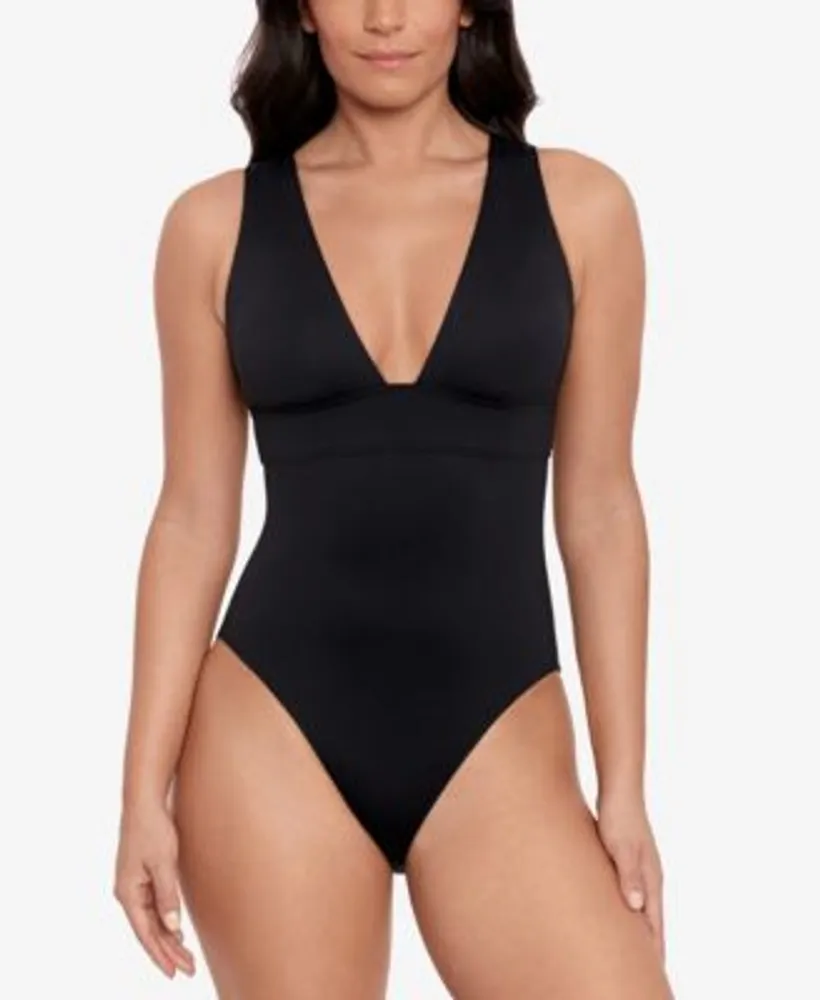 Lauren Ralph Lauren Women's V-Neck One-Piece Swimsuit | Connecticut Post  Mall