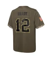 Nike Youth Boys Tom Brady Olive Tampa Bay Buccaneers 2022 Salute To Service  Player Limited Jersey