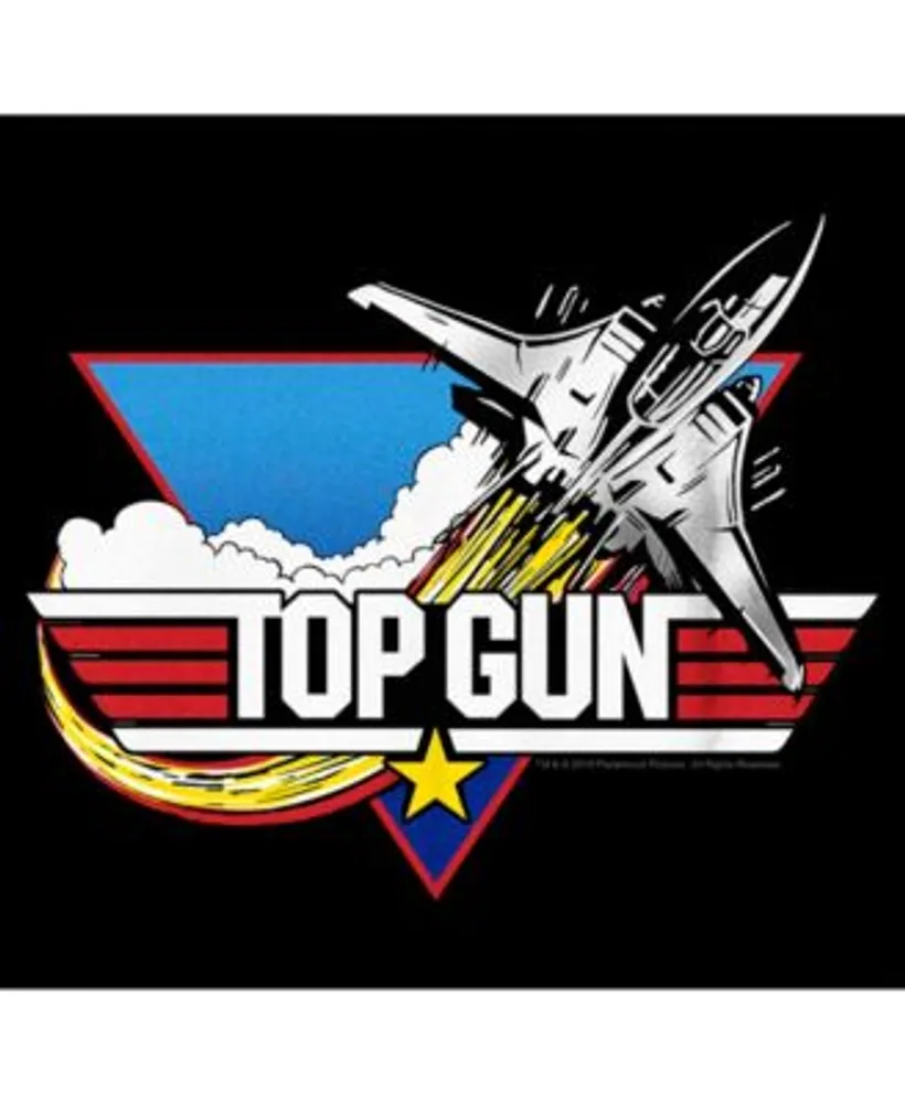 Top Gun Vintage Distressed Logo with Jet T-Shirt