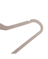 Pink Slim-Profile Non-Slip Velvet Hangers (25-Pack)