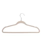 Honey-Can-Do Pink Slim-Profile Non-Slip Velvet Hangers (25-Pack)