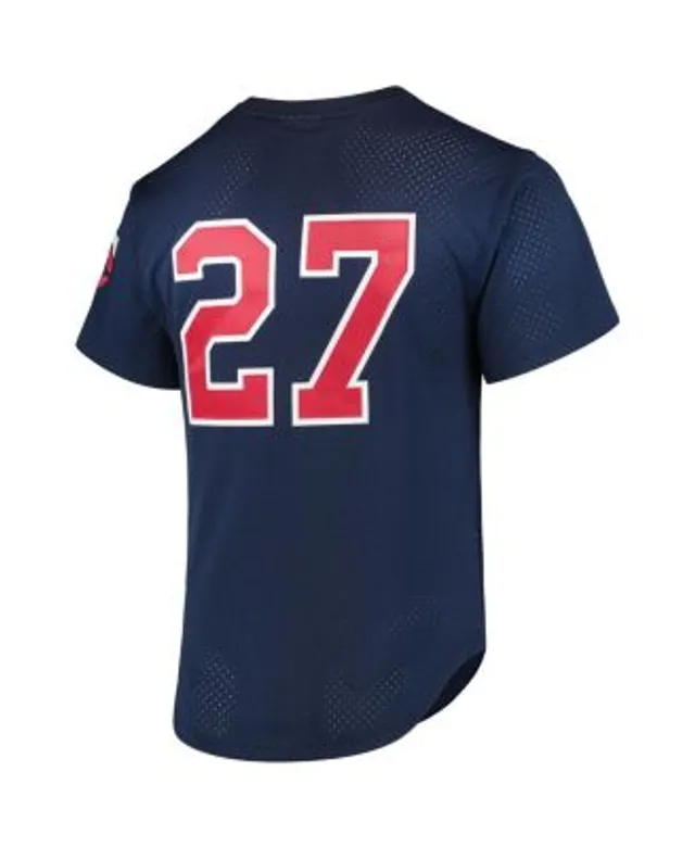 Men's Mitchell & Ness David Ortiz Red Boston Sox Cooperstown Collection Mesh Batting Practice Button-Up Jersey Size: Large