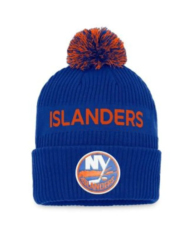 Men's New York Islanders Fanatics Branded Royal/Orange Authentic Pro Rink  Camo Flex Hat