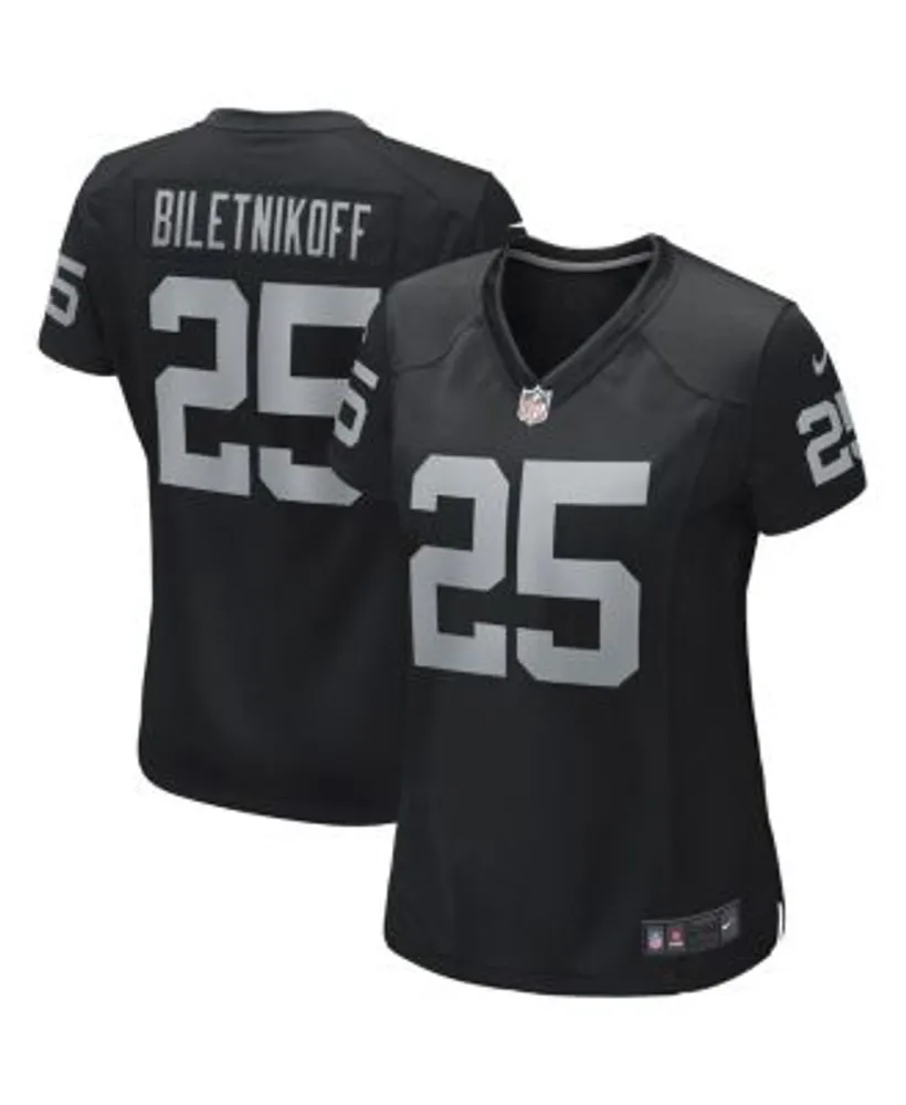 Nike Women's Fred Biletnikoff Black Las Vegas Raiders Game Retired Player  Jersey