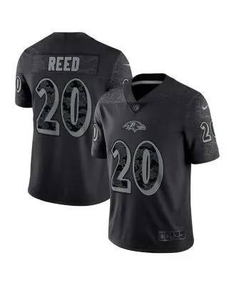 Men's Nike Ed Reed Baltimore Ravens 2020 Salute To Service Limited