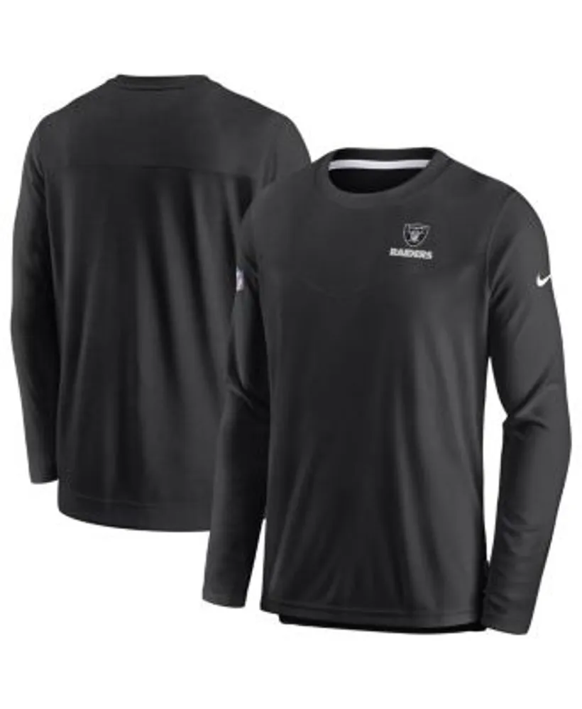 Men's Nike Black Las Vegas Raiders Sideline Player UV Performance Long Sleeve T-Shirt Size: Small