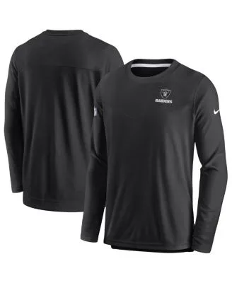 Nike Men's Dri-Fit Sideline Team (NFL Las Vegas Raiders) Long-Sleeve T-Shirt in Black, Size: Small | 00LX00A8D-0BI