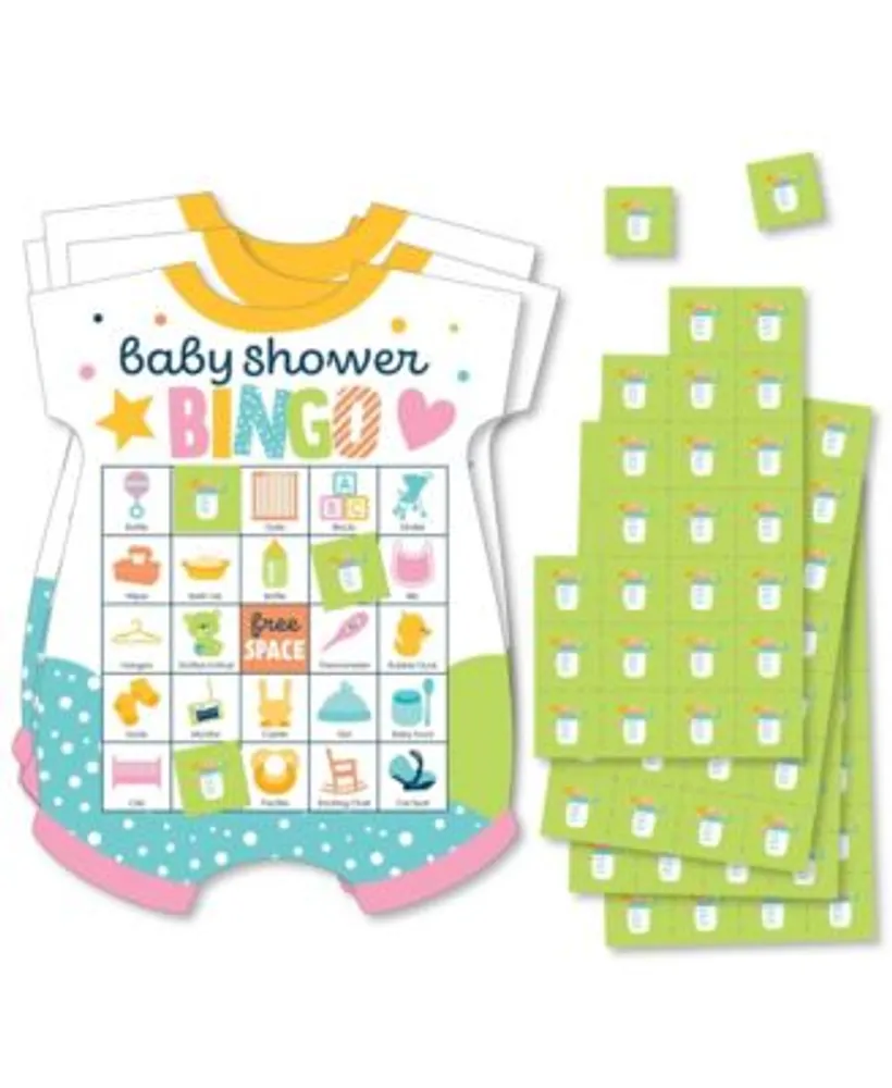 Rainbow Printable Baby Games 7 Pack Bundle - Baby Shower Games