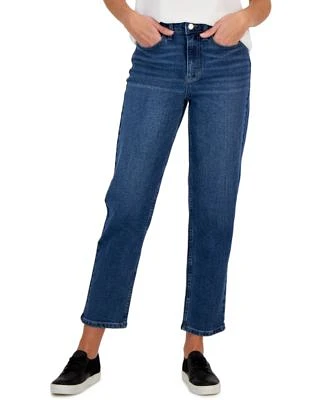 Petite Vintage High Rise Straight-Leg Jeans