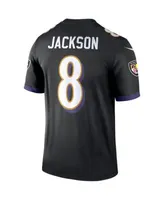 Nike Men's Lamar Jackson Black Baltimore Ravens Legend Jersey - Macy's