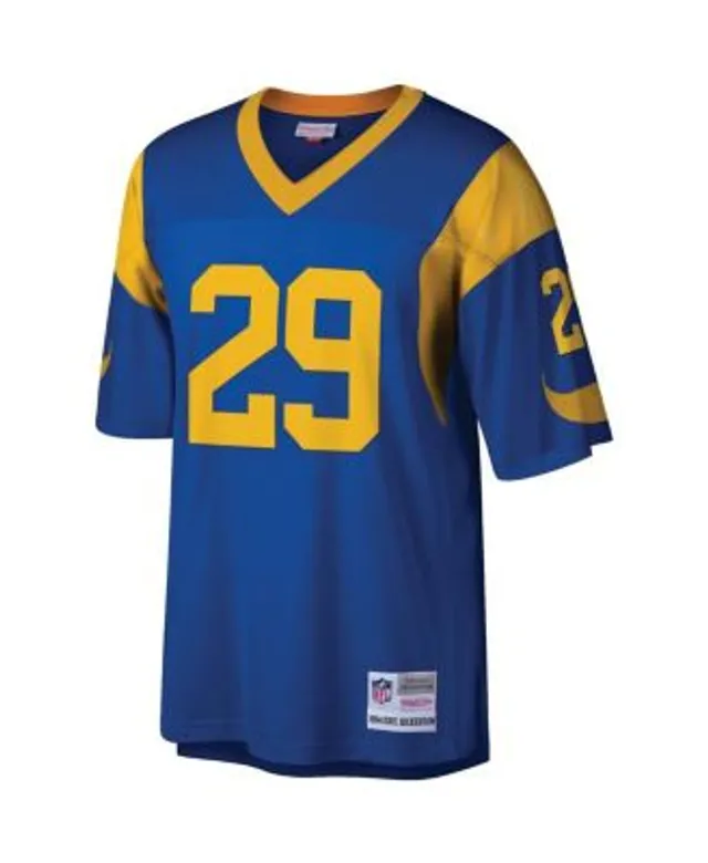 Men's Mitchell & Ness Eric Dickerson Royal/Gold Los Angeles Rams 1984 Split  Legacy Replica Jersey