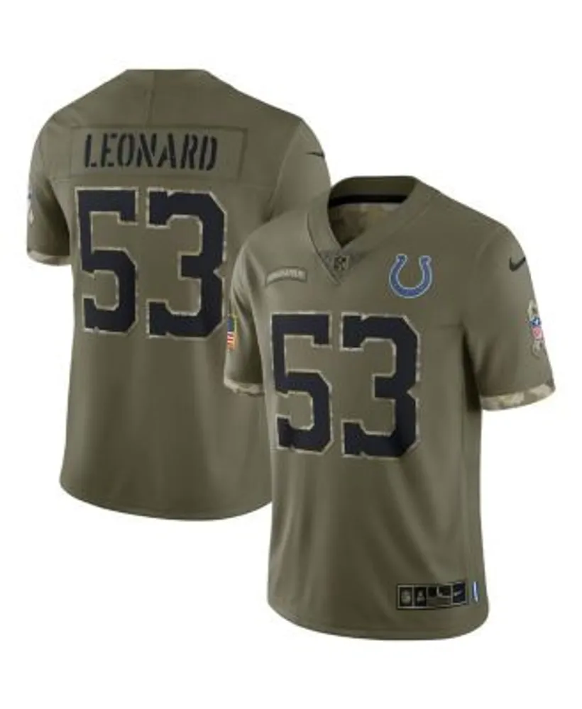 Shaquille Leonard Indianapolis Colts military salute to service Jersey –  Classic Authentics