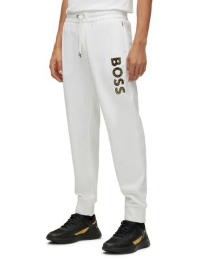 BOSS - BOSS & NBA cotton-blend tracksuit bottoms