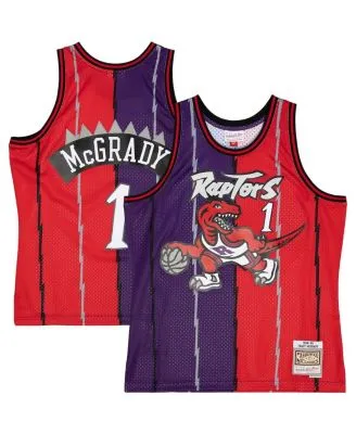 Men's Mitchell & Ness Tracy McGrady Purple Toronto Raptors 1998/99 Galaxy Swingman Jersey Size: Large