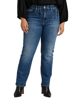 Plus Stella High Rise Straight Leg Jeans