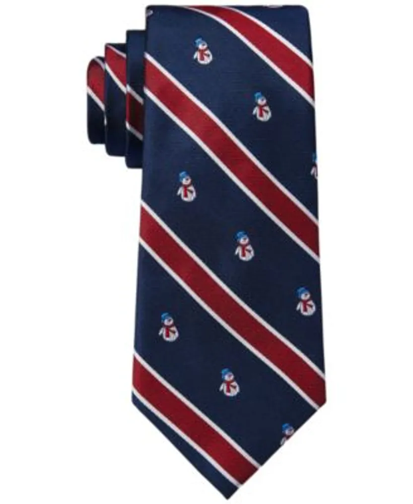 Banzai modtagende Jeg vil være stærk Tommy Hilfiger Men's Snowman and Stripes Classic Tie | Westland Mall