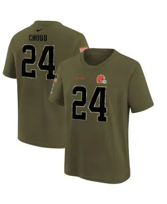 Nike Youth Boys Olive Cleveland Browns 2022 Salute To Service Team Logo  Long Sleeve T-shirt