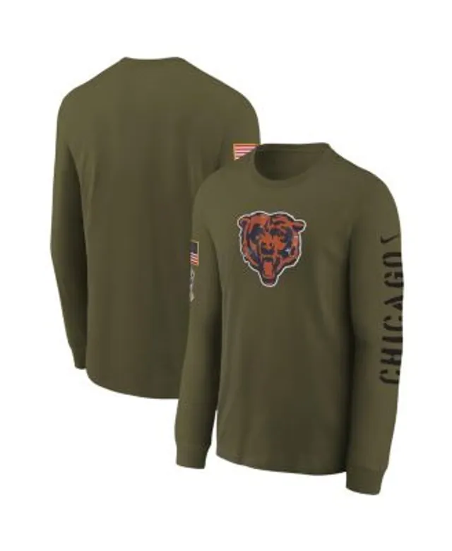 Men's Nike Olive Chicago Bears 2022 Salute To Service Long Sleeve