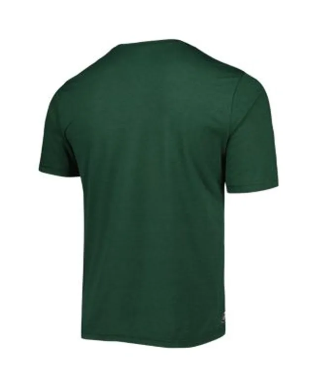 Men's New Era Green Green Bay Packers Combine Authentic Static Abbreviation  Long Sleeve T-Shirt 