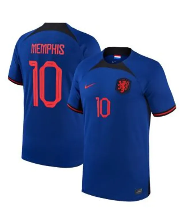 Men's Nike Memphis Depay Orange Netherlands National Team 2022/23 Home  Breathe Stadium Replica Player Jersey