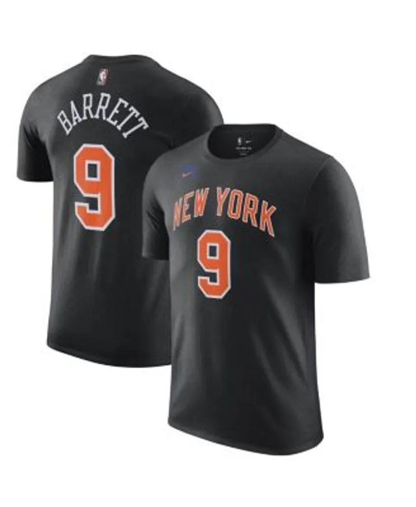 Nike Men's RJ Barrett Black New York Knicks 2022/23 City Edition Name and  Number T-shirt
