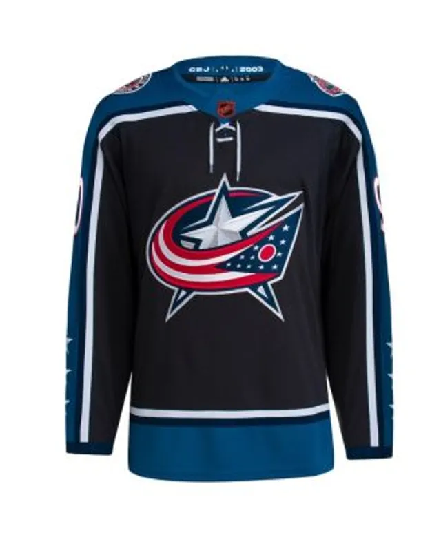 Men's Adidas Elvis Merzlikins Black Columbus Blue Jackets Reverse Retro 2.0 Authentic Player Jersey