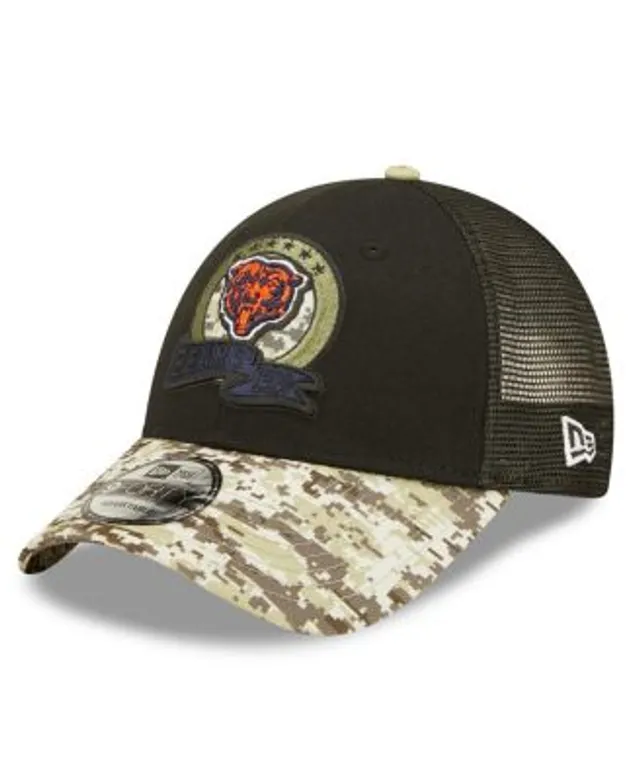 New Era Men's Black, Camo Arizona Cardinals 2022 Salute To Service 9FORTY  Snapback Trucker Hat