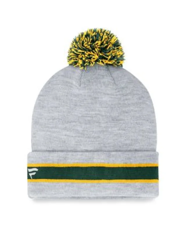 Men's New Era White Green Bay Packers Retro Cuffed Knit Hat with