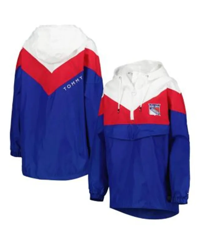 Chicago Cubs Mitchell & Ness Women's Half-Zip Windbreaker Jacket - Royal/Red