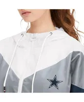 Tommy Hilfiger Women's White, Navy Dallas Cowboys Staci Half-Zip Hoodie  Windbreaker Jacket - Macy's