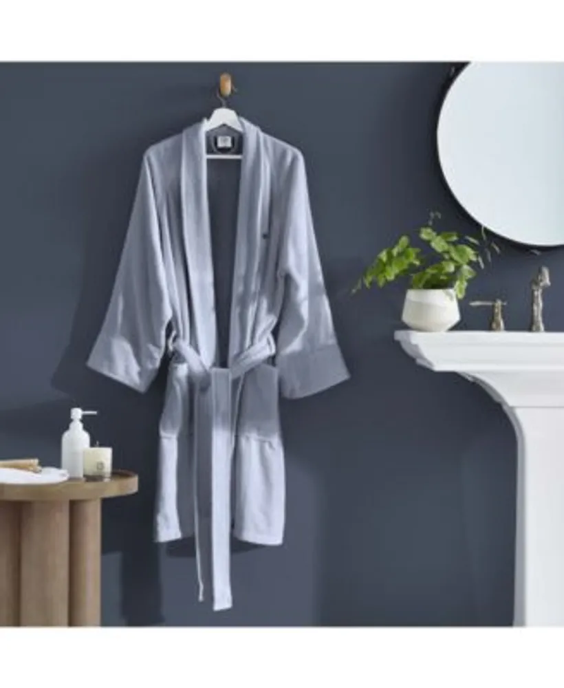 Linum Home 100% Turkish Cotton Personalized Terry Bath Robe - Navy