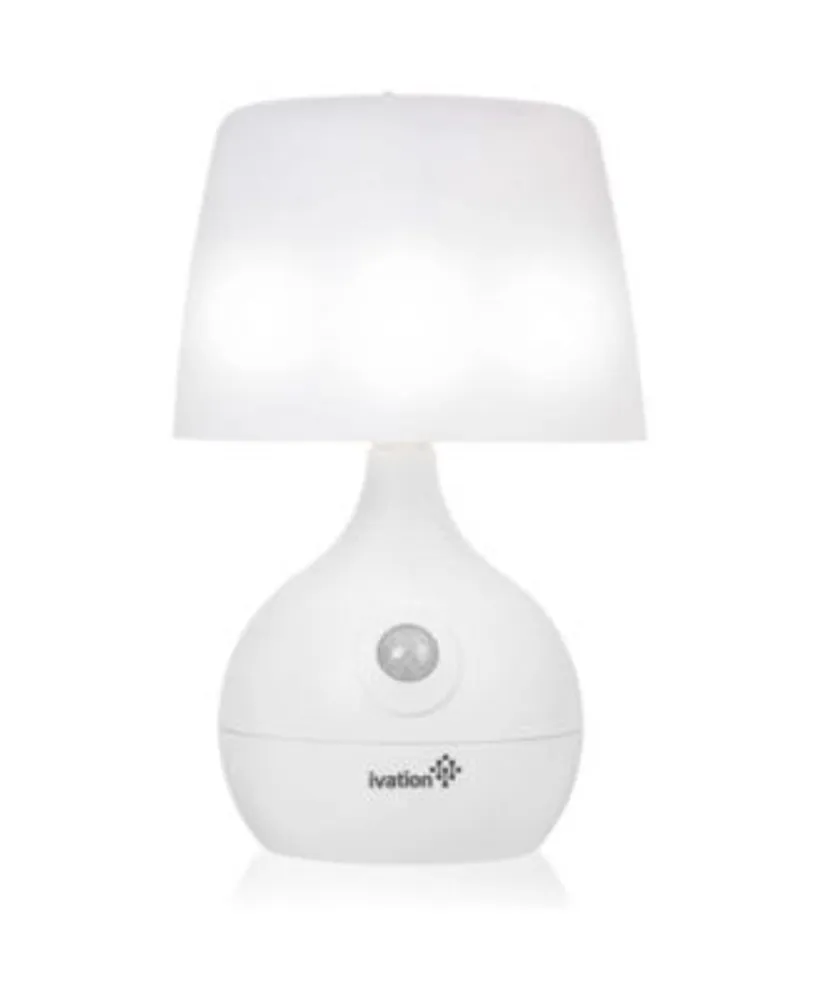 LED Table Lamp (battery powered), Black/White