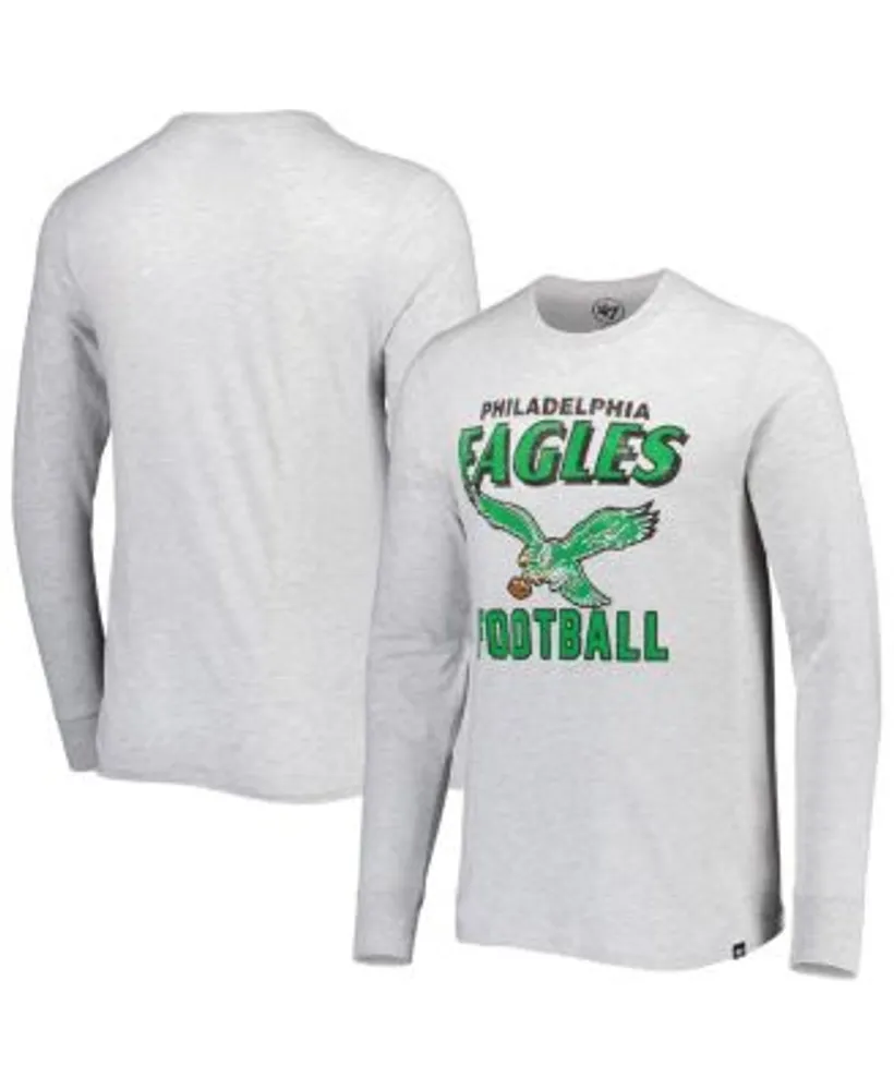 47 Brand Men's Heathered Gray Philadelphia Eagles Dozer Franklin Long  Sleeve T-shirt