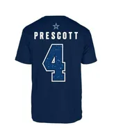 Men's Nike Dak Prescott Navy Dallas Cowboys Name & Number T