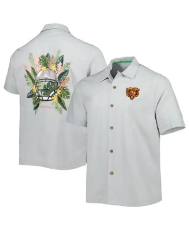 Las Vegas Raiders Tommy Bahama Sport Tropical Horizons Button-Up Shirt -  White