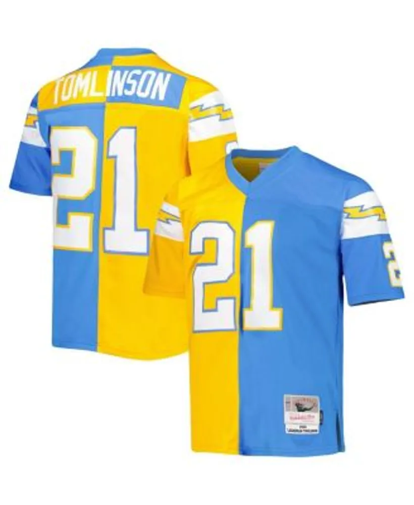 Mitchell & Ness Men's LaDainian Tomlinson Powder Blue and Gold Los Angeles  Chargers 2002 Split Legacy Replica Jersey