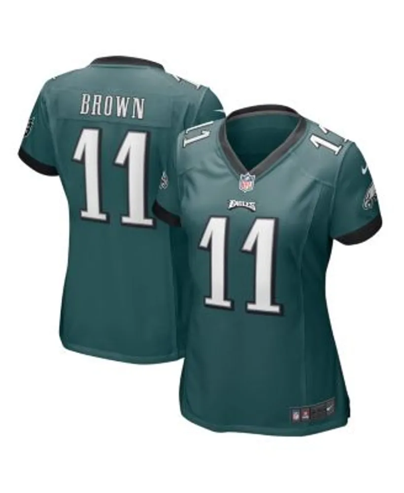 Men's Nike A.J. Brown Midnight Green Philadelphia Eagles Player Game Jersey