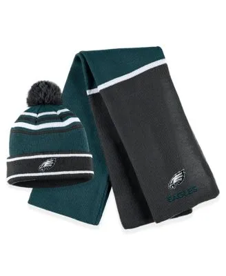 Youth Green Green Bay Packers Jacquard Cuffed Knit Hat with Pom